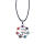 Cage pendentif couleur 7 Chakra pierres précieuses Yoga pendentif en argent en gros